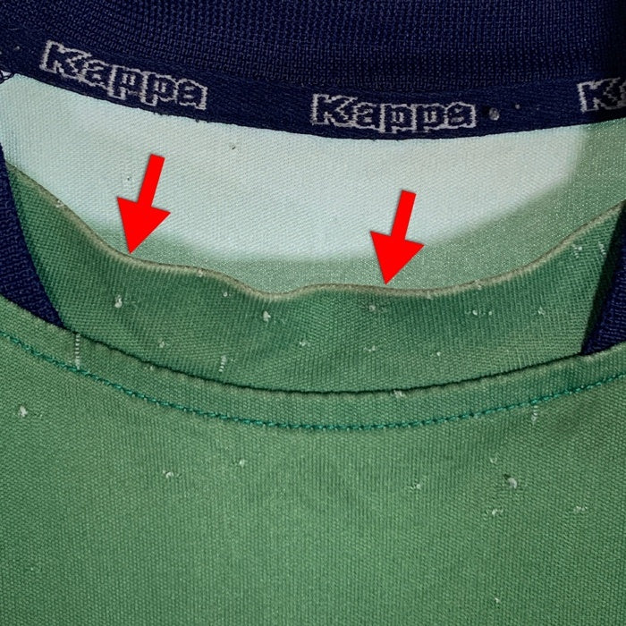 00's Kappa カッパ フェイエノールト・ロッテルダム 小野伸二 14 ゲームシャツ グリーン Size M 相当 福生店