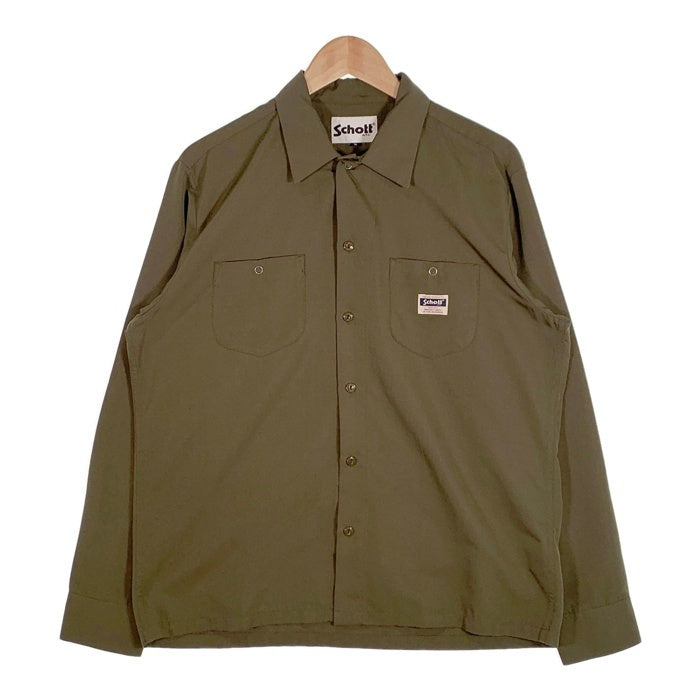 Schott ショット TC WORK SHIRT 長袖 ワークシャツ オリーブ 3115070 Size M 福生店