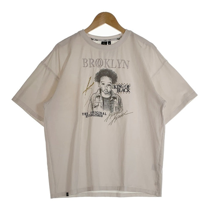 Karl Kani カールカナイ ビッグシルエットベイビー プリント刺繡 Tシャツ ホワイト SIze M 福生店