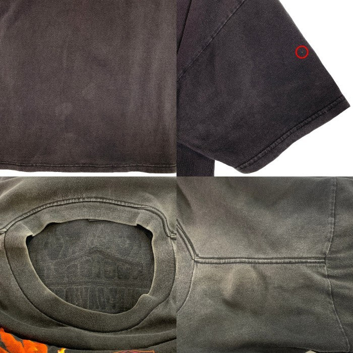 HARLEY-DAVIDSON ハーレーダビッドソン イーグル バーアンドシールド プリントTシャツ ブラック USA製 Size XL 福生店