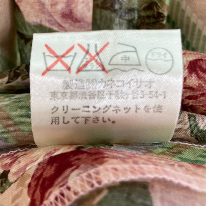 KANEKO ISAO フリル綿ローンピンクケープ（未使用に近い） KANEKO ISAO カネコイサオ チェック×ローズ ギャザースカート