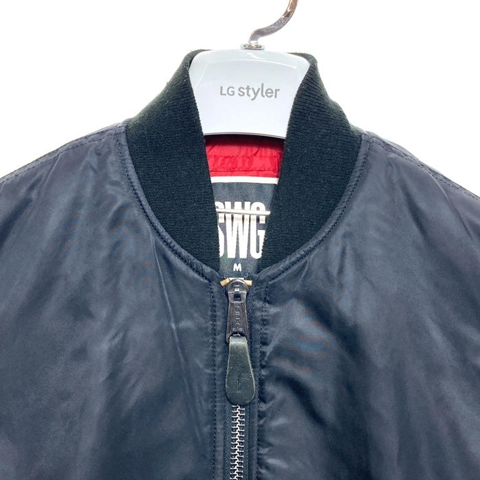 SWAGGER×ALPHA スワッガー×アルファ SWGJKT-401 MA-1 フライトジャケット ブラック sizeM 瑞穂店