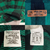 TENDERLOIN テンダーロイン 羊毛 ウール BUFFALO JACKET バッファロー チェック ジャケット グリーン T-20RG Size L 福生店