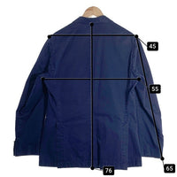 BOGLIOLI ボリオリ COAT コットン ダブルブレスレット ジャケット コート ネイビー メタルボタン イタリア製 Size 52 福生店