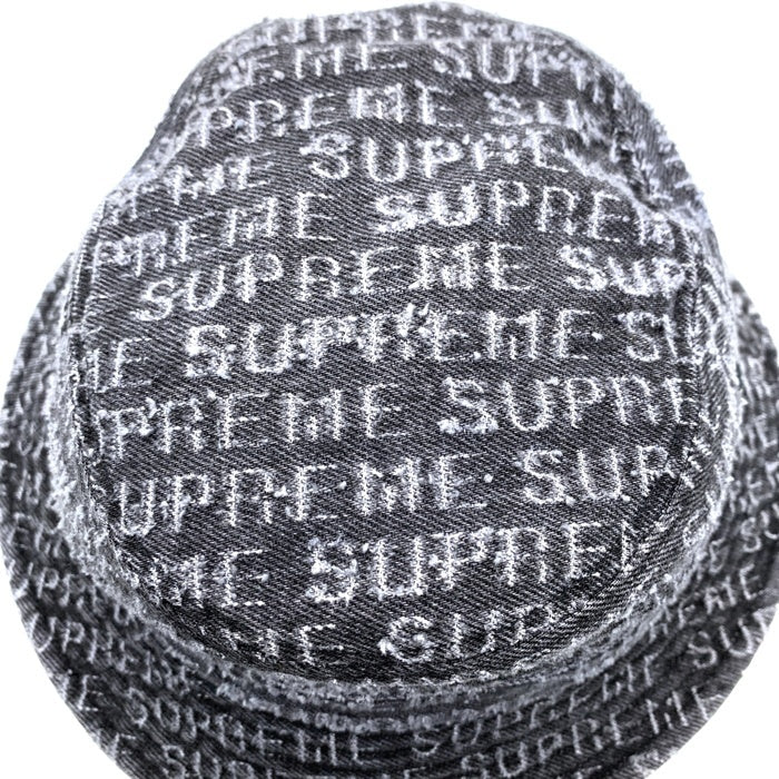 SUPREME シュプリーム 24AW Needle Punch Denim Crusher ニードルパンチデニムクラッシャーハット ブラック Size M/L 福生店