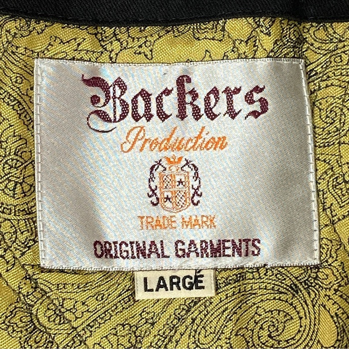 Backers バッカーズ カップショルダー ダービージャケット ブラック sizeL 瑞穂店