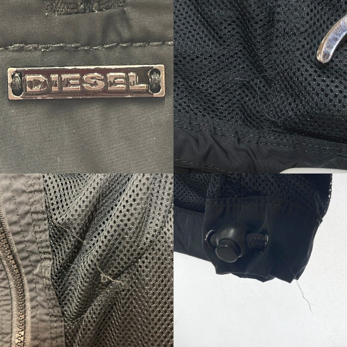DIESEL Teflon ディーゼル テフロン加工 リバーシブルナイロンパーカー ブレイブマン ブラック SizeS 瑞穂店