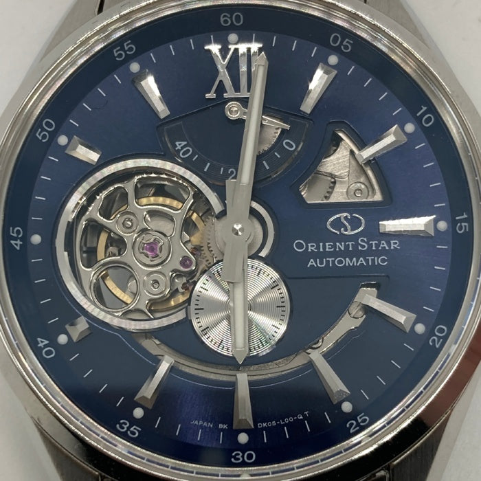 ORIENT STAR オリエントスター DK05-C0-B CA セミスケルトン 文字盤ブルー ステンレス 自動巻き 腕時計 シルバー 瑞穂店