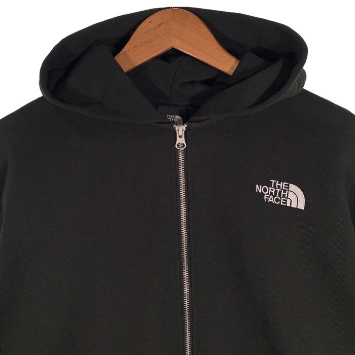 THE NORTH FACE ノースフェイス Square Logo Zip Hoodie スクエアロゴ ジップアップスウェットパーカー ブラック NT12335 Size L 福生店