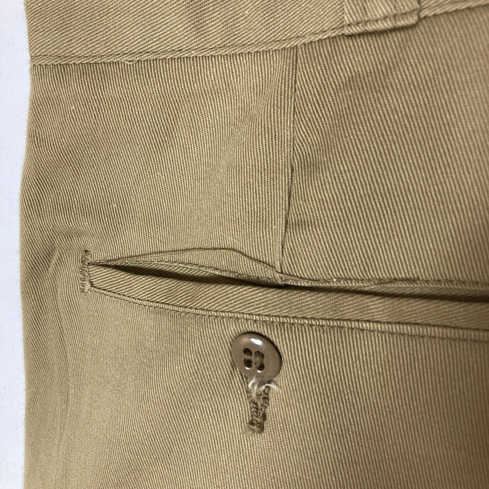 US ARMY アメリカ軍 60's~ アーミーチノ SCOVILLジップ 脇割り チノパンツ カーキ size36 瑞穂店