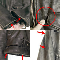 Schott ショット 613 ワンスター レザー ダブルライダースジャケット ブラック Size 38 福生店