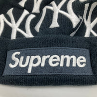 Supreme シュプリーム 21FW Yankees New Era Box Logo Beanie ニューヨークヤンキース ニューエラ ボックスロゴ ビーニー ブラック 瑞穂店