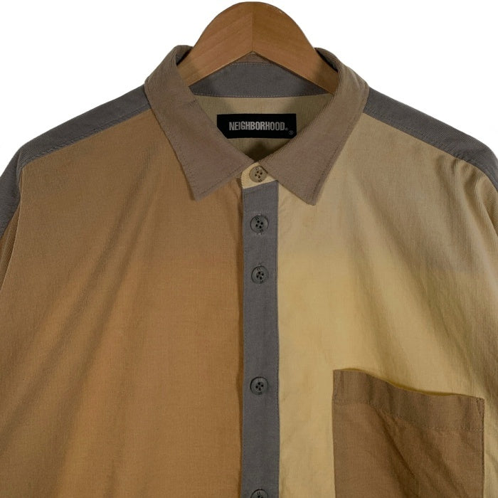 NEIGHBORHOOD ネイバーフッド 21AW CORD/C-SHIRT LS コーデュロイ ロングスリーブシャツ ベージュ クリーム 212TSNH-SHM04 Size XL 福生店