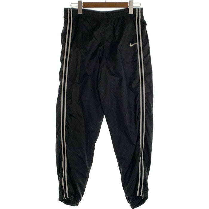 90-00's NIKE ナイキ ナイロン サイドライントラックパンツ ブラック 白タグ Size XL(18-20) 福生店