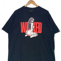 NITRAID ナイトレイド プリント Tシャツ ブラック 女性 Size XL 福生店