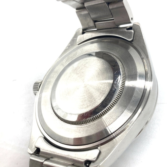 A BATHING APE アベイシングエイプ BAPEX ベイプックス B0708 G073 クリスタルベゼル 黒文字盤 腕時計 シルバー 瑞穂店