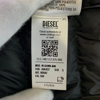 DIESEL ディーゼル W-HAWK-NW ジップアップ 中綿ジャケット ライダース ブラック A06422 0BHAZ Size S 福生店