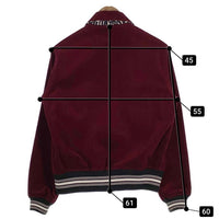 GROOVIN HIGH グルービンハイ コーデュロイ スタジャン ジャケット スナップボタン ボルドー Size M 福生店