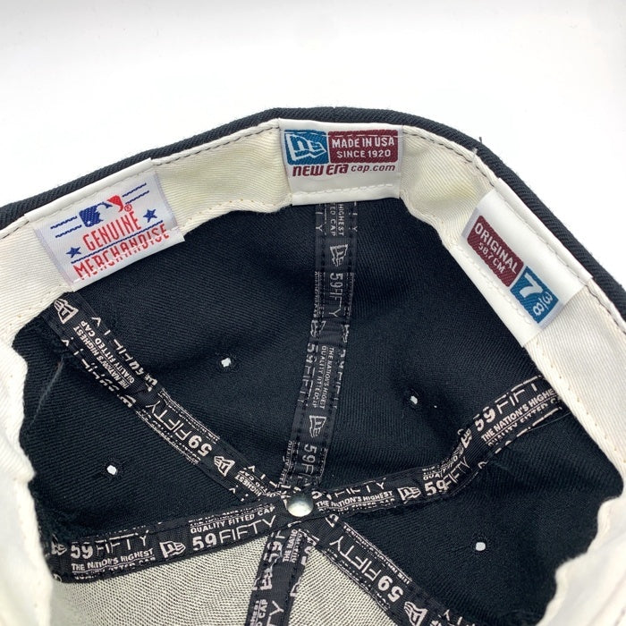 90's New Era ニューエラ 59FIFTY MLB ボストン・レッドソックス ウールベースボールキャップ ブラック USA製 Size 7 3/8 (58.7cm) 福生店