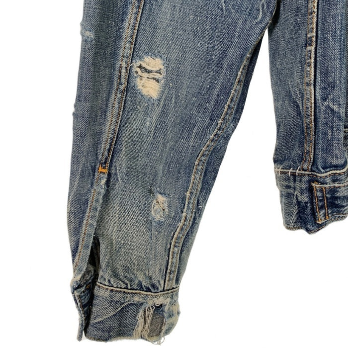 LEVI'S リーバイス 70505-0217 デニムトラッカージャケット インディゴ BIGE復刻 ダメージ リメイク Size 42 福生店