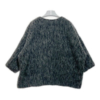 Lajour ラジュール ウール シャギー ノーカラージャケット グレー sizeF 瑞穂店