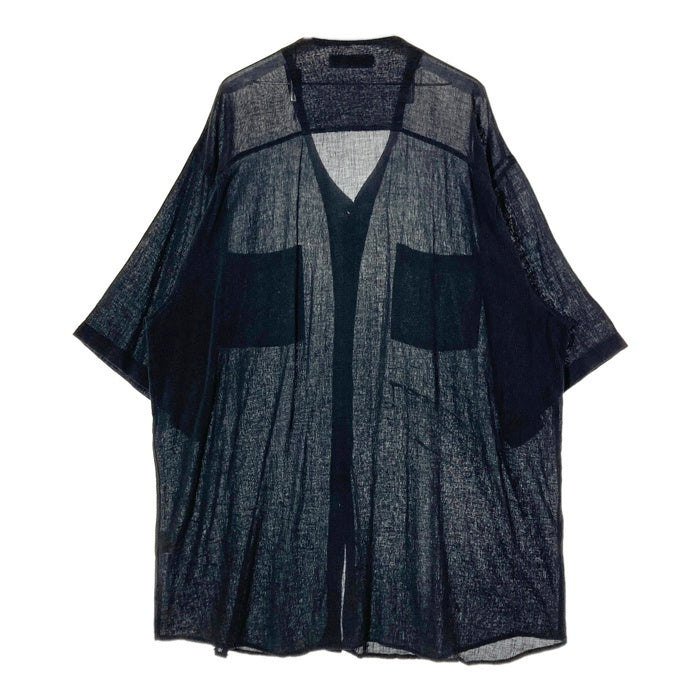 ISSEY MIYAKE イッセイミヤケ IM23-FF327 開襟シャツ ブラック sizeS 瑞穂店