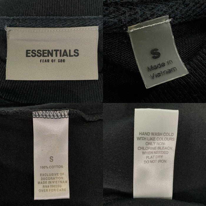 ESSENTIALS エッセンシャルズ フロントラバープリント Tシャツ ブラック Size S 福生店