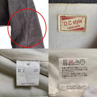 O.C STYLE オーシースタイル シャンブレー スポーツジャケット グレー Size M 福生店
