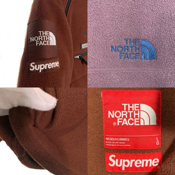 SUPREME シュプリーム 22AW THE NORTH FACE ノースフェイス Steep Tech Fleece Pullover スティープテック フリースプルオーバー パーカー ブラウン NA52208I Size L 福生店
