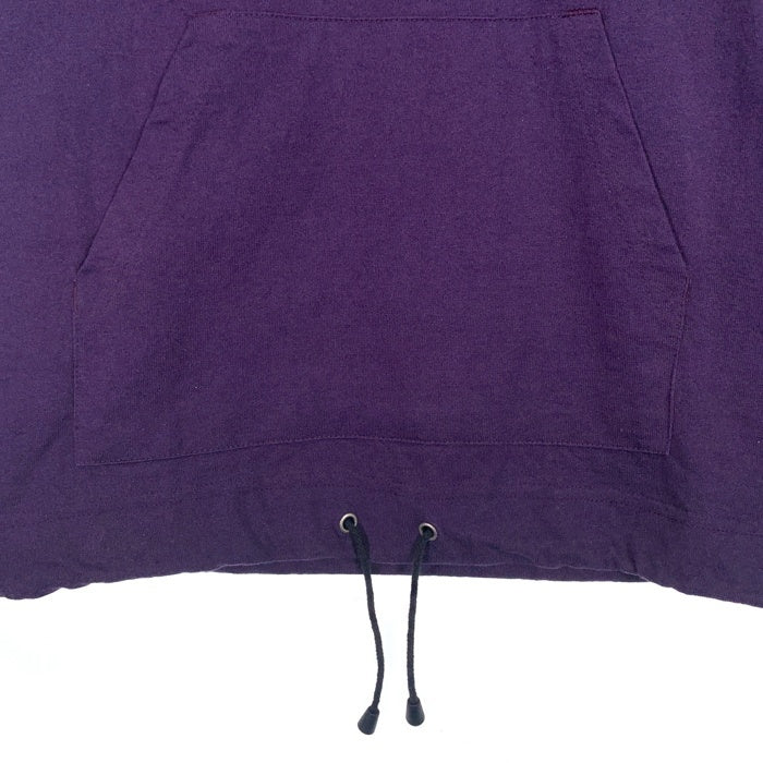 80's STUSSY ステューシー シャドーマン刺繡 プルオーバーコットンパーカー パープル USA製 オールド Size XL 福生店
