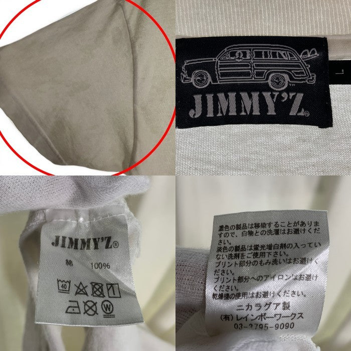 JIMMY'Z ジミーズ ESOW エソウ ムラサキスポーツ 半袖 Tシャツ ホワイト Size L 福生店