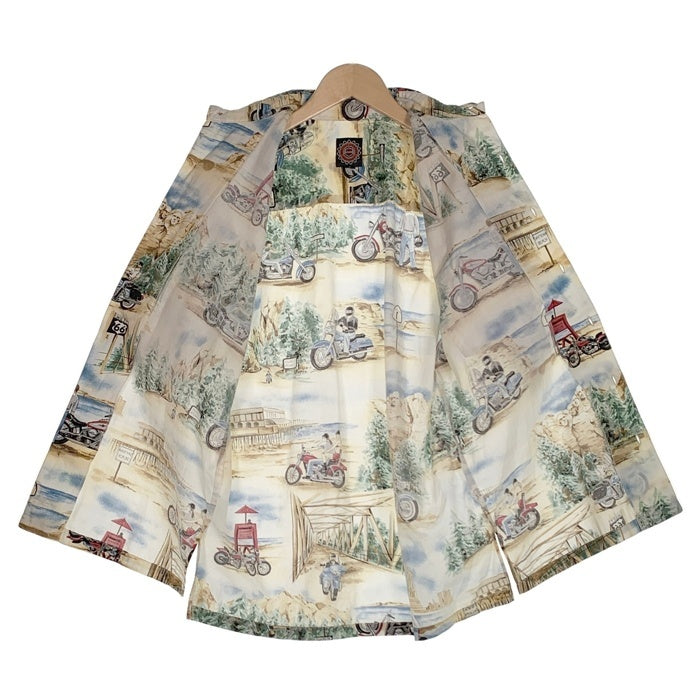 Harley-Davidson ハーレーダビッドソン コットン アロハシャツ 半袖 総柄プリント Size S 福生店