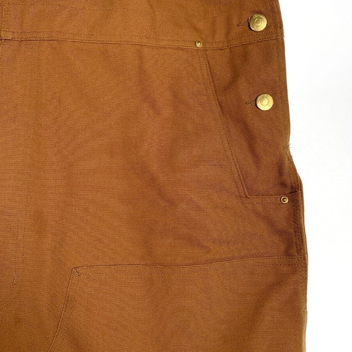 Carhartt カーハート R01 Relaxed Fit DUCK BIB OVERALLS リラックスフィット ダック オーバーオール ブラウン 1027776 211 Size 46×30 福生店