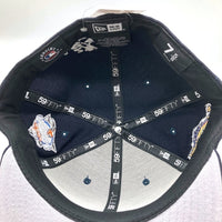 NEW ERA ニューエラ Worid Champion ニューヨークヤンキース グレーアンダーバイザー 59FIFTY ベースボールキャップ ネイビー Size60.6 瑞穂店
