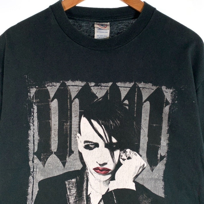 00's MARILYN MANSON マリリンマンソン 半袖 Tシャツ ブラック DELTA PRO WEIGHTタグ Size L 福生店