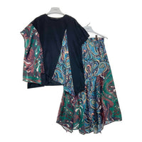 OSMOSIS オズモーシス プリント切替Ｔシャツ＆スカート 593006-127T 593006-128S ブラック sizeONE 瑞穂店