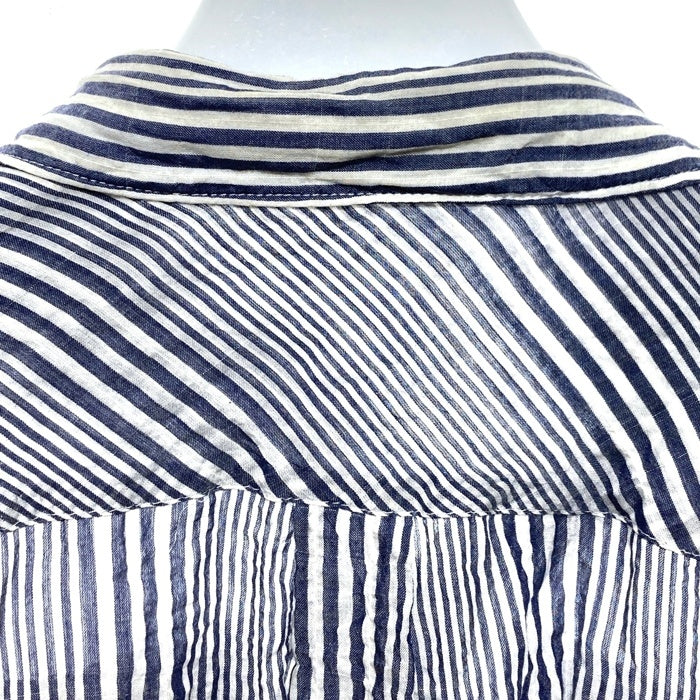 UNDERCOVERISM アンダーカバー パッチワーク ストライプ リネンシャツ ホワイト size3 瑞穂店