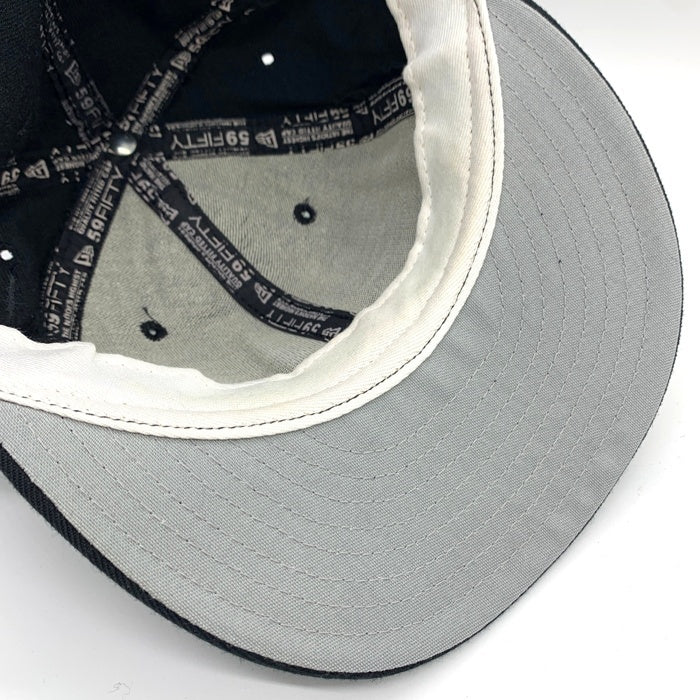 90's New Era ニューエラ 59FIFTY MLB ボストン・レッドソックス ウールベースボールキャップ ブラック USA製 Size 7 3/8 (58.7cm) 福生店