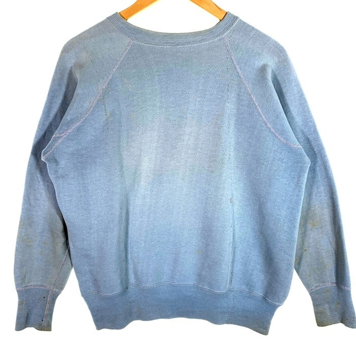 60's CALIFORNIA カリフォルニア カレッジプリント ラグランスリーブ スウェットトレーナー ライトブルー Size M 相当 福生店