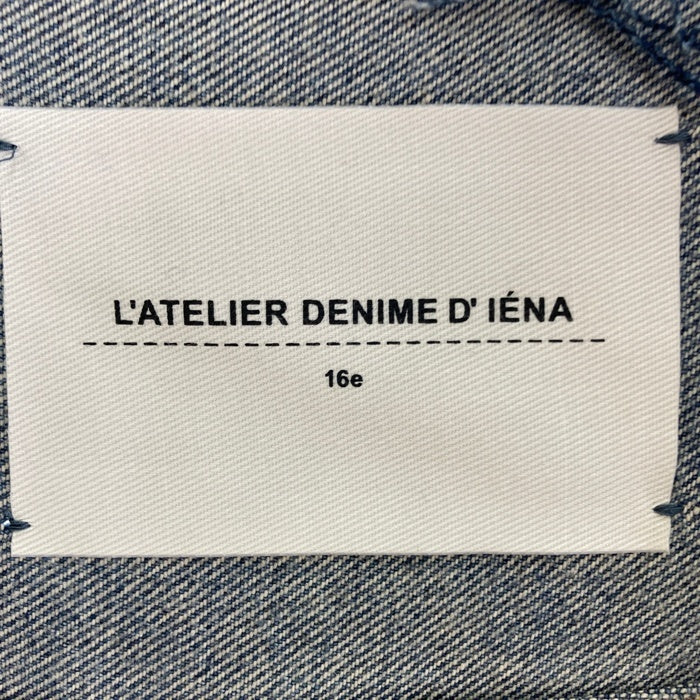 IENA イエナ L'ATELIER DENIM ノーカラーデニムジャケット ブルー size38 瑞穂店