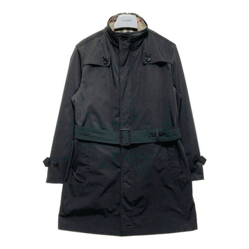 BURBERRY バーバリー LONDON 中綿ライナー付き ジップアップ コート グレー sizeM※ライナー襟元汚れあり 瑞穂店