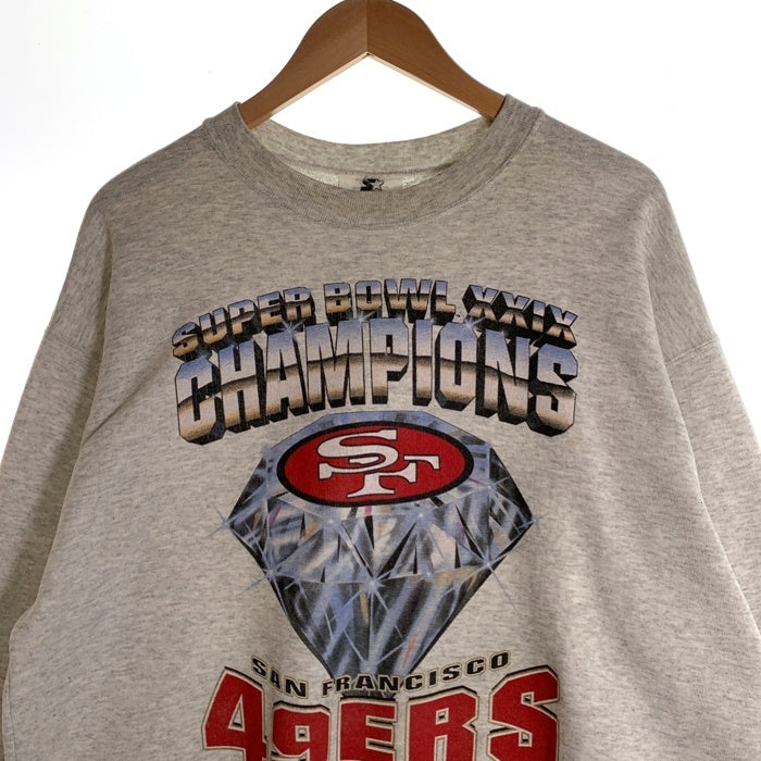 STARTER スターター NFL 1994 Super Bowl XXIX Champs Sanfrancisco 49ers サンフランシスコ フォーティーナイナース グレー Size XL USA製 Size XL 福生店