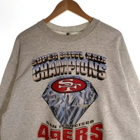 STARTER スターター NFL 1994 Super Bowl XXIX Champs Sanfrancisco 49ers サンフランシスコ フォーティーナイナース グレー Size XL USA製 Size XL 福生店