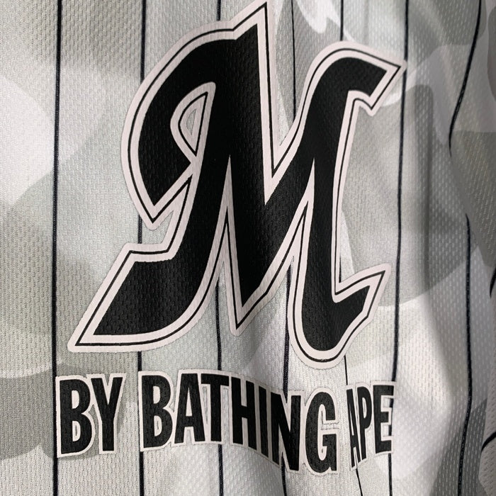 A BATHING APE ア ベイシング エイプ CHIBA LOTTE MARINES UNIFORM TEE 千葉ロッテマリーンズ  ホワイト Size 2XL 福生店
