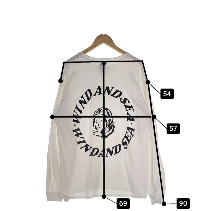 BILLIONAIRE BOYS CLUB ビリオネアボーイズクラブ WIND AND SEA ウィンダンシー 長袖 Tシャツ ホワイト Size L 福生店