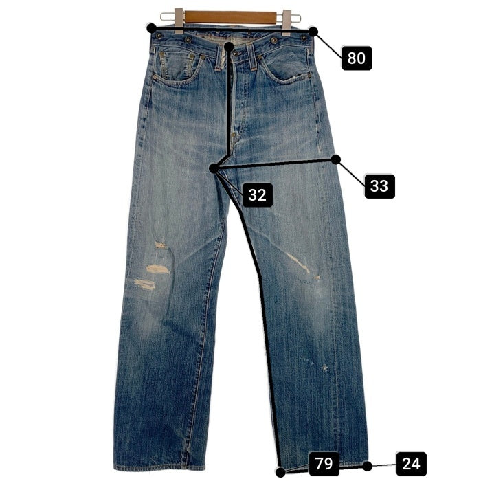90's Levi's リーバイス 201 ボタン裏555 シンチバック ボタンフライ 赤耳 青耳 セルビッチ デニムパンツ 20201-0020 USA製 Size W34 L36 福生店