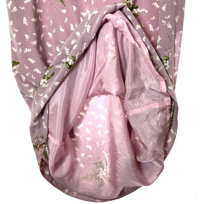 KANEKO ISAO カネコイサオ 花柄ロングワンピース パープル size- 瑞穂店
