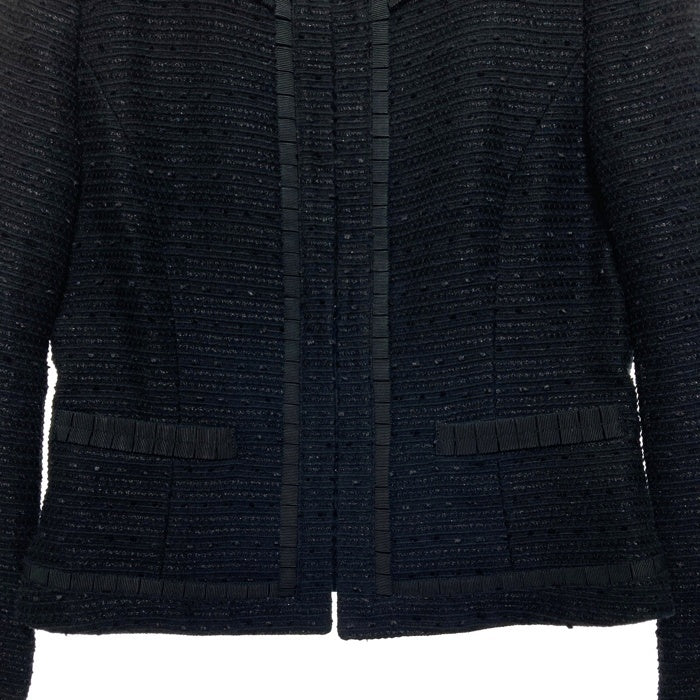 ANAYI アナイ ノーカラー ジャケット ブラック size36 瑞穂店