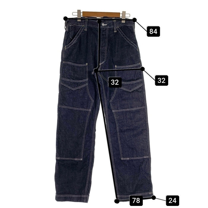 FREEWHEELERS フリーホイーラーズ UNION SPECIAL OVERALLS Derrickman デリックマン ダブルニーデニムワークパンツ インディゴ Size 34×32 福生店