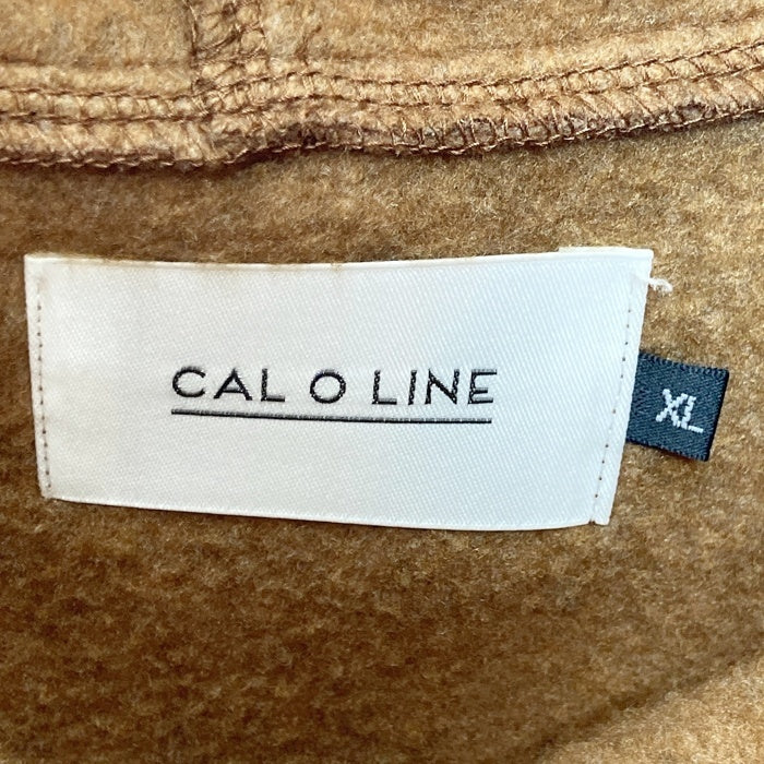 CAL O LINE キャルオーライン CL222-056 ハーフジップフリース パーカー ブラウン sizeXL 瑞穂店